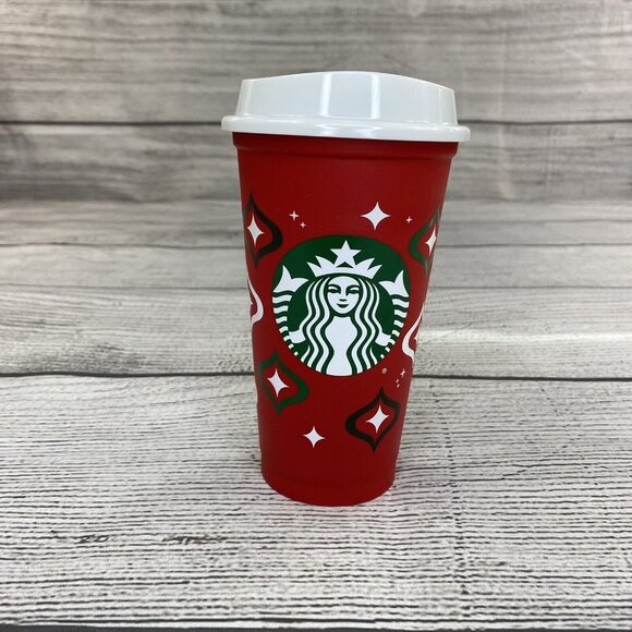 Starbucks Limited Edition 16oz Coffee /Tea Drinking Cup w/ Sip & Cooling Top NEW - Picture 1 of 4